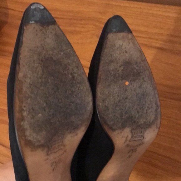 Vintage Bally black scalloped edge heels, super elegant, unsurpassed quality. - Picture 13 of 14